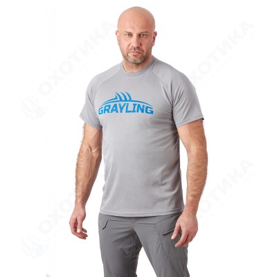 Футболка GRAYLING Logo T-Shirt (Лого) (хлопок, серый) GTS-02GR