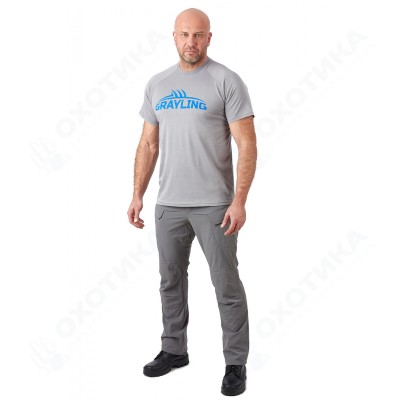 Футболка GRAYLING Logo T-Shirt (Лого) (хлопок, серый) GTS-02GR