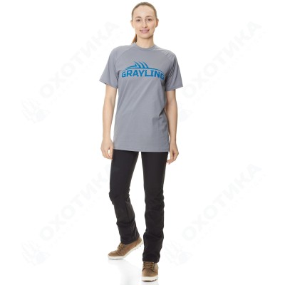 Футболка GRAYLING Logo T-Shirt (Лого) (хлопок, серый) GTS-02GR