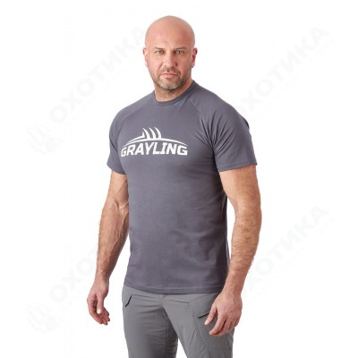 Футболка GRAYLING Logo T-Shirt (Лого) (хлопок, графит) GTS-02GRT