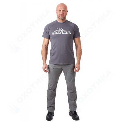 Футболка GRAYLING Logo T-Shirt (Лого) (хлопок, графит) GTS-02GRT