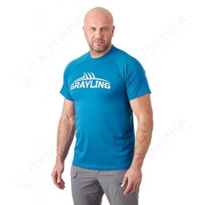 Футболка GRAYLING Logo T-Shirt (Лого) (хлопок, синий) GTS-02BL
