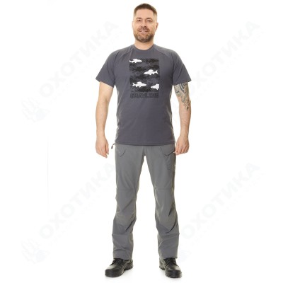 Футболка GRAYLING Fishes(Фишс)(хлопок, графит) GTS-05GRT