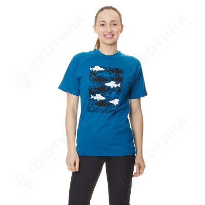 Футболка GRAYLING Fishes(Фишс)(хлопок, синий) GTS-05BL