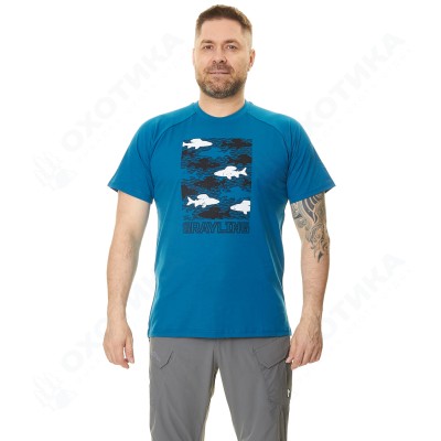 Футболка GRAYLING Fishes(Фишс)(хлопок, синий) GTS-05BL