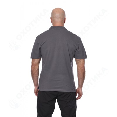 Футболка 7.62 поло "Mini Logo T-Shirt"(Мини лого) (хлопок, серый) 7PO-01GR
