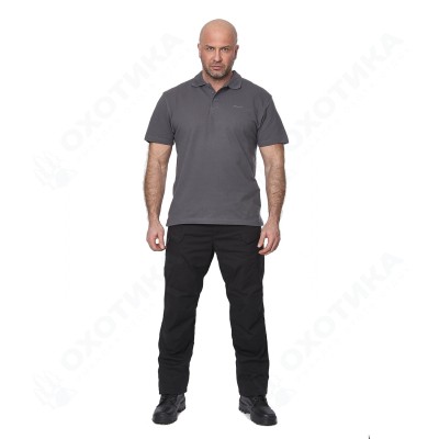 Футболка 7.62 поло "Mini Logo T-Shirt"(Мини лого) (хлопок, серый) 7PO-01GR