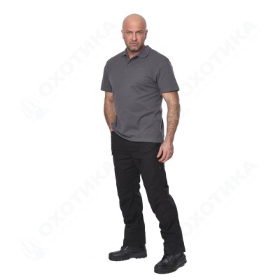 Футболка 7.62 поло "Mini Logo T-Shirt"(Мини лого) (хлопок, серый) 7PO-01GR