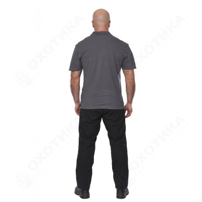 Футболка 7.62 поло "Mini Logo T-Shirt"(Мини лого) (хлопок, серый) 7PO-01GR