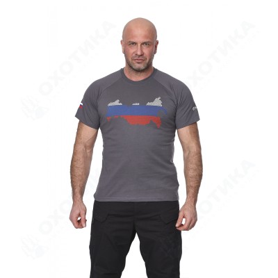 Футболка 7.62 Russia (Россия) (хлопок, серый) 7TS-06GR