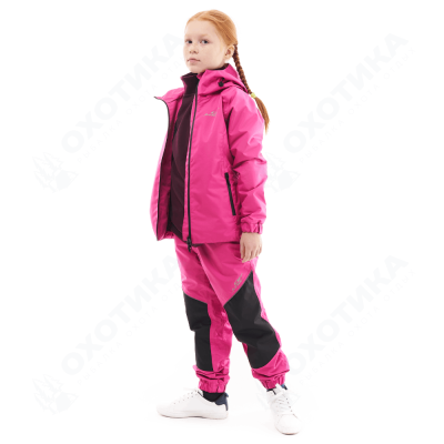 Детский комплект дождевой (куртка, брюки) EVO Kids PINK (мембрана)