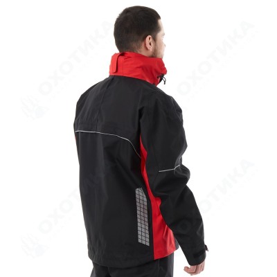 Мембранная куртка QUAD PRO Black - Red 2023