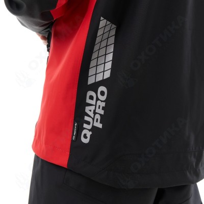 Мембранная куртка QUAD PRO Black - Red 2023