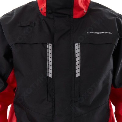 Мембранная куртка QUAD PRO Black - Red 2023