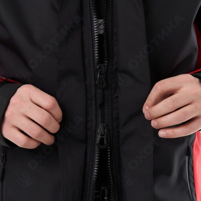 Мембранная куртка QUAD PRO Black - Red 2023
