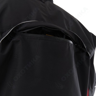 Мембранная куртка QUAD PRO Black - Red 2023