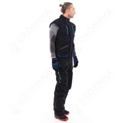Штаны Эндуро FREERIDE DF Black - Blue 2023