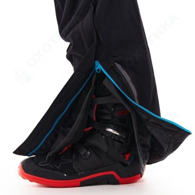 Штаны Эндуро FREERIDE DF Black - Blue 2023