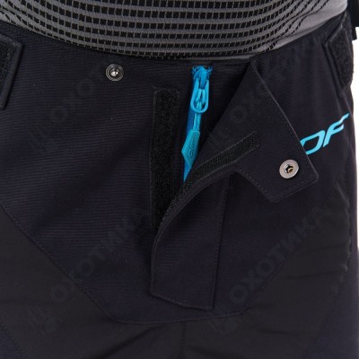 Штаны Эндуро FREERIDE DF Black - Blue 2023