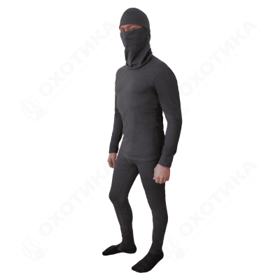 Комплект Btrace (Футболка с длинными рукавами + кальсоны) Mild Fleece (Черный) (Черный)