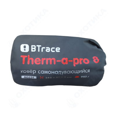 Ковер самонадувающийся BTrace Therm-a-Pro 8, 183х55х8 см (Красный)