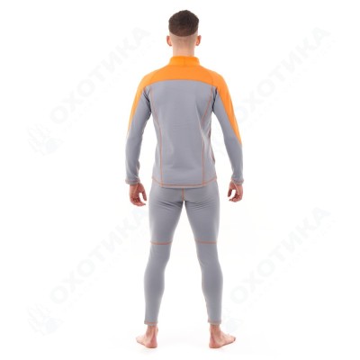 Термобелье зимнее с высоким воротом Мужское Orange - Gray 2023