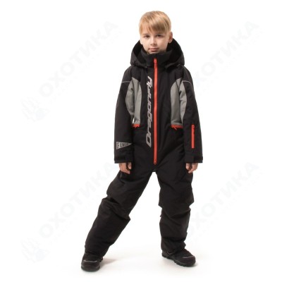 Зимний утепленный комбинезон DF JUNIOR Gravity Black-Gray 2023