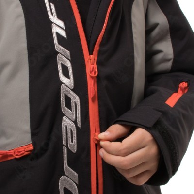 Зимний утепленный комбинезон DF JUNIOR Gravity Black-Gray 2023