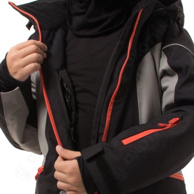 Зимний утепленный комбинезон DF JUNIOR Gravity Black-Gray 2023