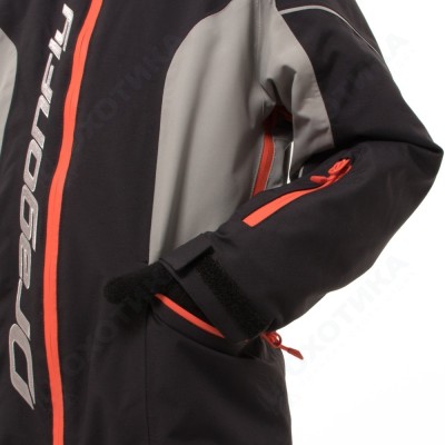 Зимний утепленный комбинезон DF JUNIOR Gravity Black-Gray 2023