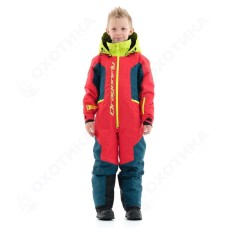 Зимний утепленный комбинезон DF Junior Gravity Red-Dark Ocean