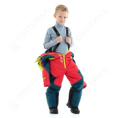 Зимний утепленный комбинезон DF Junior Gravity Red-Dark Ocean