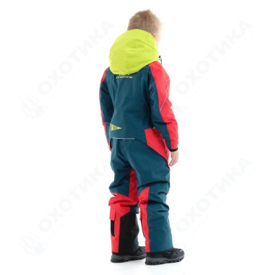 Зимний утепленный комбинезон DF Junior Gravity Red-Dark Ocean
