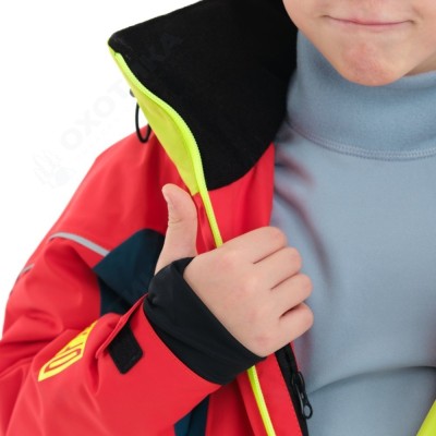 Зимний утепленный комбинезон DF Junior Gravity Red-Dark Ocean